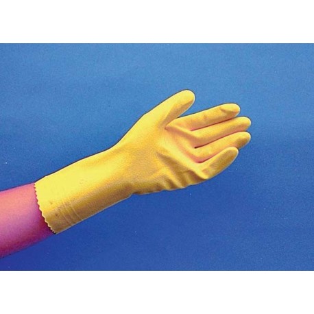 FLOCK-LINED LATEX GLOVES
